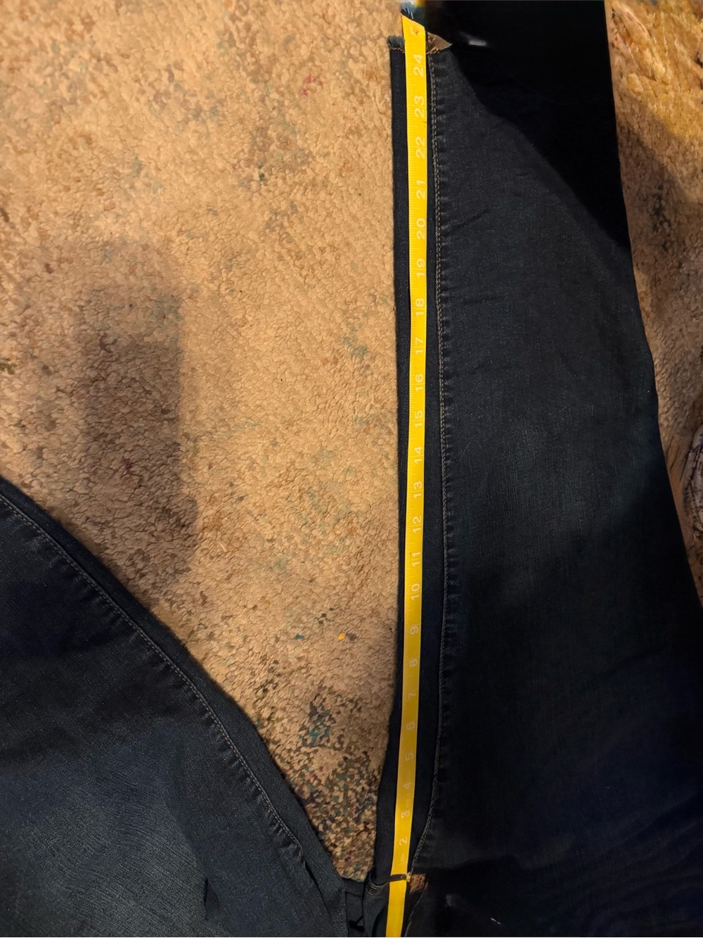 1822 Denim Dark Blue Cropped Stretch Jeans - Picture 4 of 4